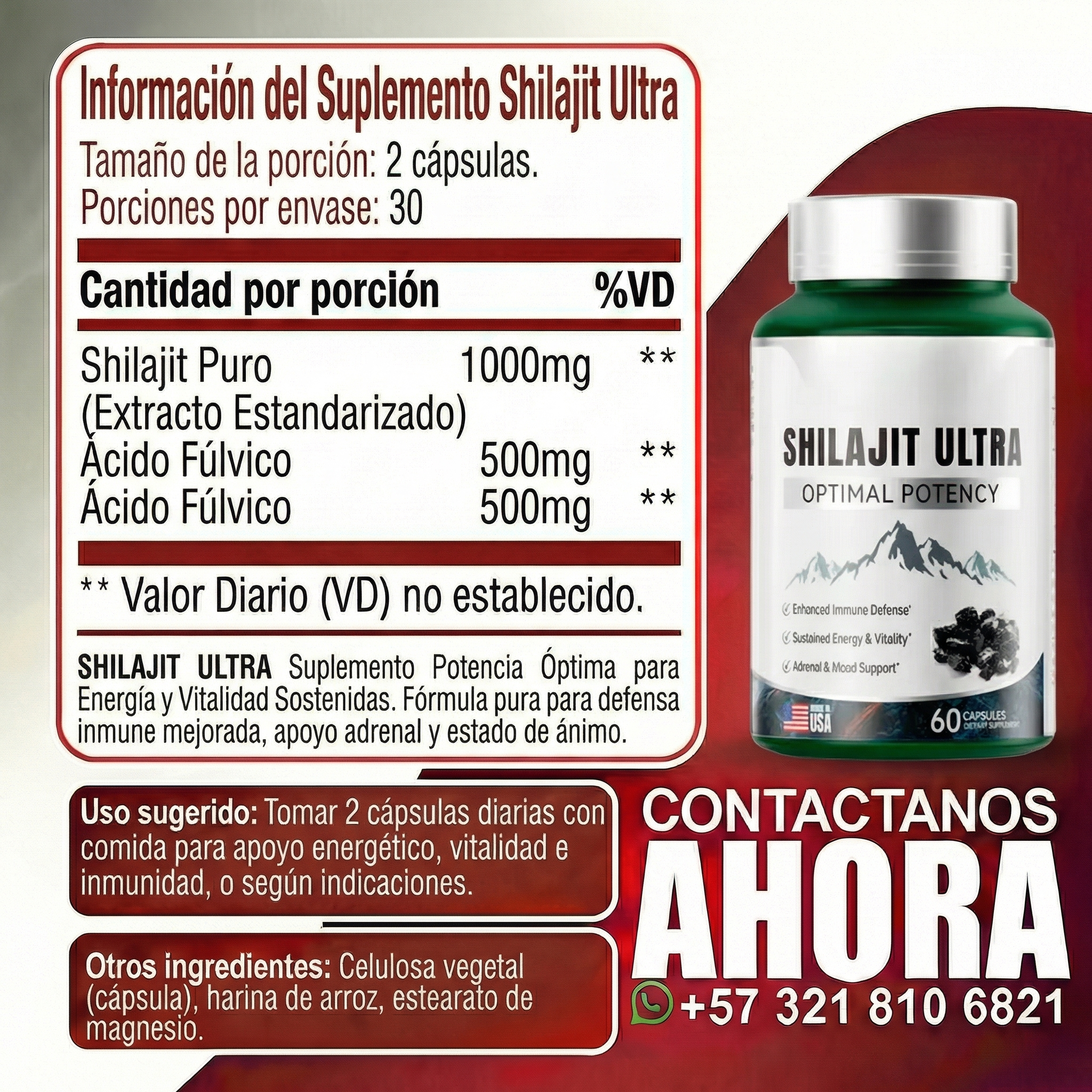 Shilajit Ultra Optimal Potency