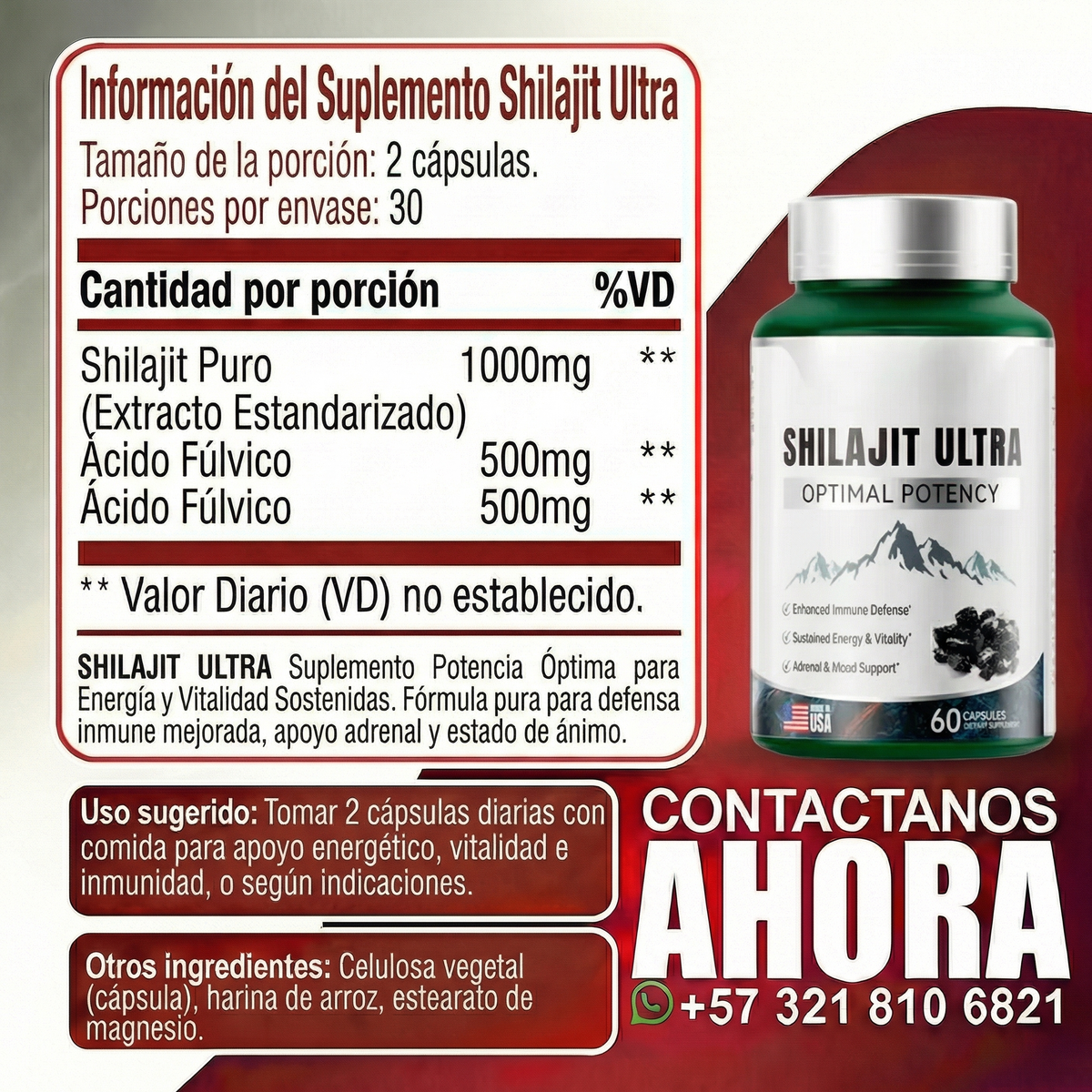 Shilajit Ultra Optimal Potency